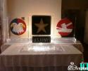 Louisville Ice Sculpture created this wonderful US Army 3 pc Ice Sculpture with colored sand. Price $875