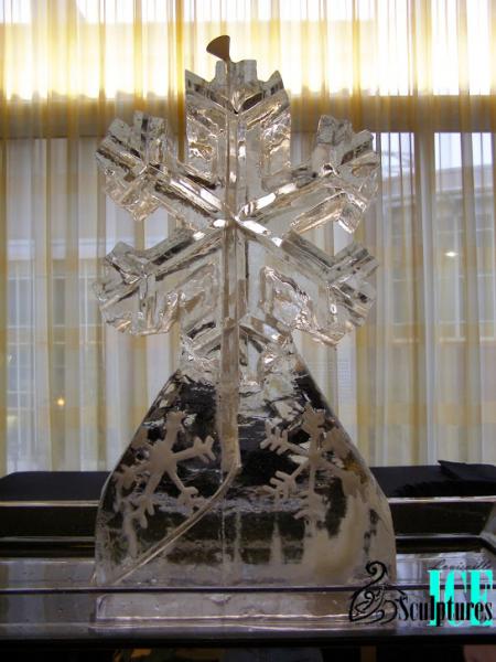 How a snowflake ice sculpted drink luge for next winter  event? Louisville Ice Sculptures created this one, talk about a show stopper! Price $295