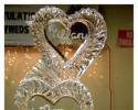 Louisville Ice Sculptures created something quite special for this couple with this wonderful personalized double heart ice sculpture. Price $275